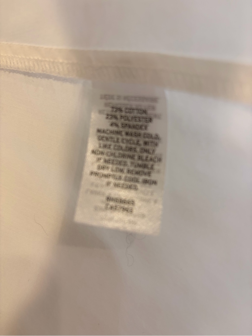 Nordstrom Women's White Button-Down Collared Shirt - Picture 4 of 4